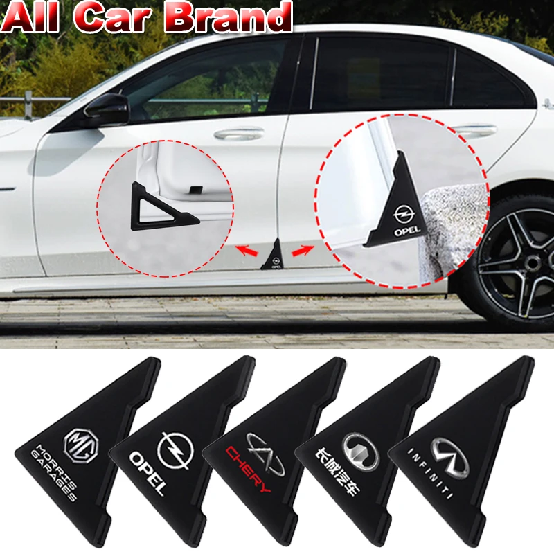 2pc Car Door Corner Cover Anti-Scratch Stickers For Jaguars XK Tijera Ropa Llavero F-TYPE V8 S XF XJ 13MY I-PACE XE C-X75 F-PACE |