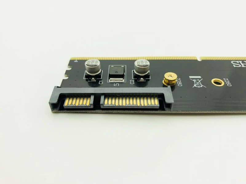 DDR для M.2 ssd-адаптер Райзер карты памяти DDR4 слот для карт, чтобы ключ M.2 NGFF SSD конвертер карты SATA M2 поддерживает 2230 2242 2260 2280