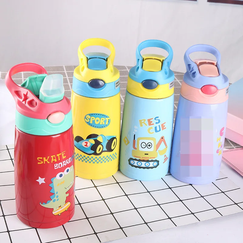 

316 Stainless Steel Insulated Cup xiao jing zi Children Pot Cartoon Thermal Insulation Kettle Hand Sports Cup