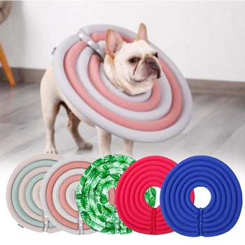 

Restoration pet cone protection collar for cats and dogs flower soft polyester sponge padded protective collar pet accessories