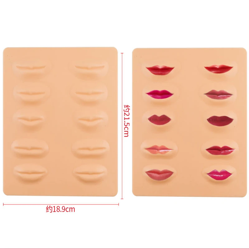 3D Lip 3D резиновая кожа для пму поддельная латексная кожа для перманентного макияжа Начинающий микроблейдинг тренер - Цвет: 3D Lip