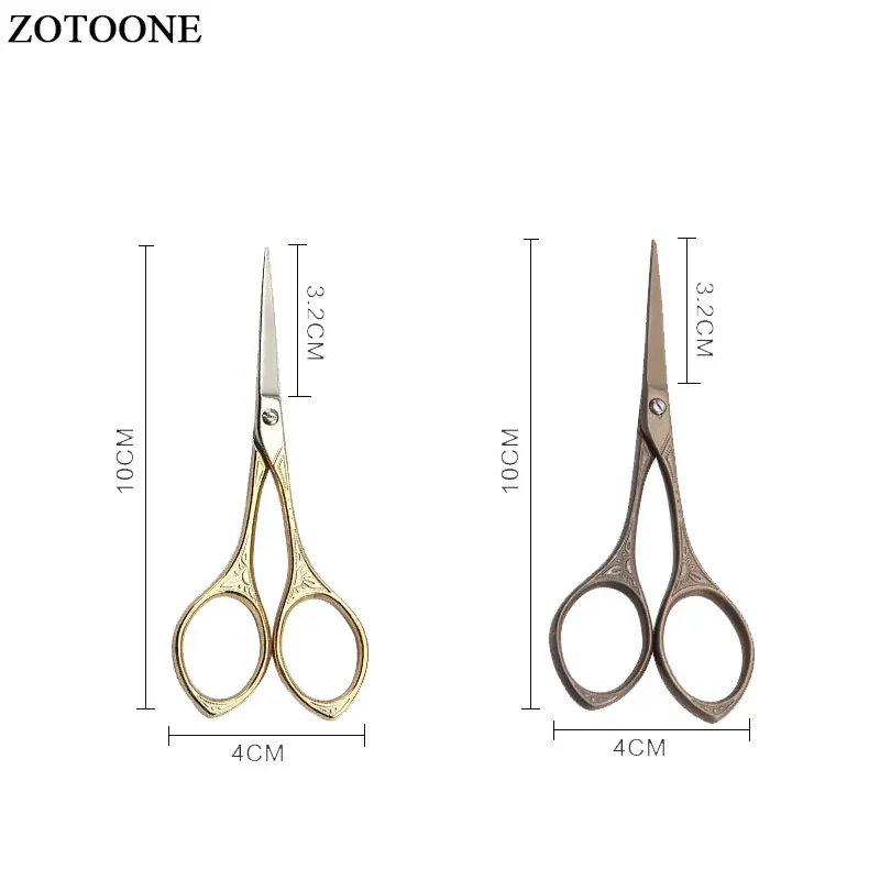 ZOTOONE винтажные ножницы для шитья ткани резак для ткани Золотые Diy ножницы для вышивания ножницы портного вышивания старинные инструМенты ремесло E