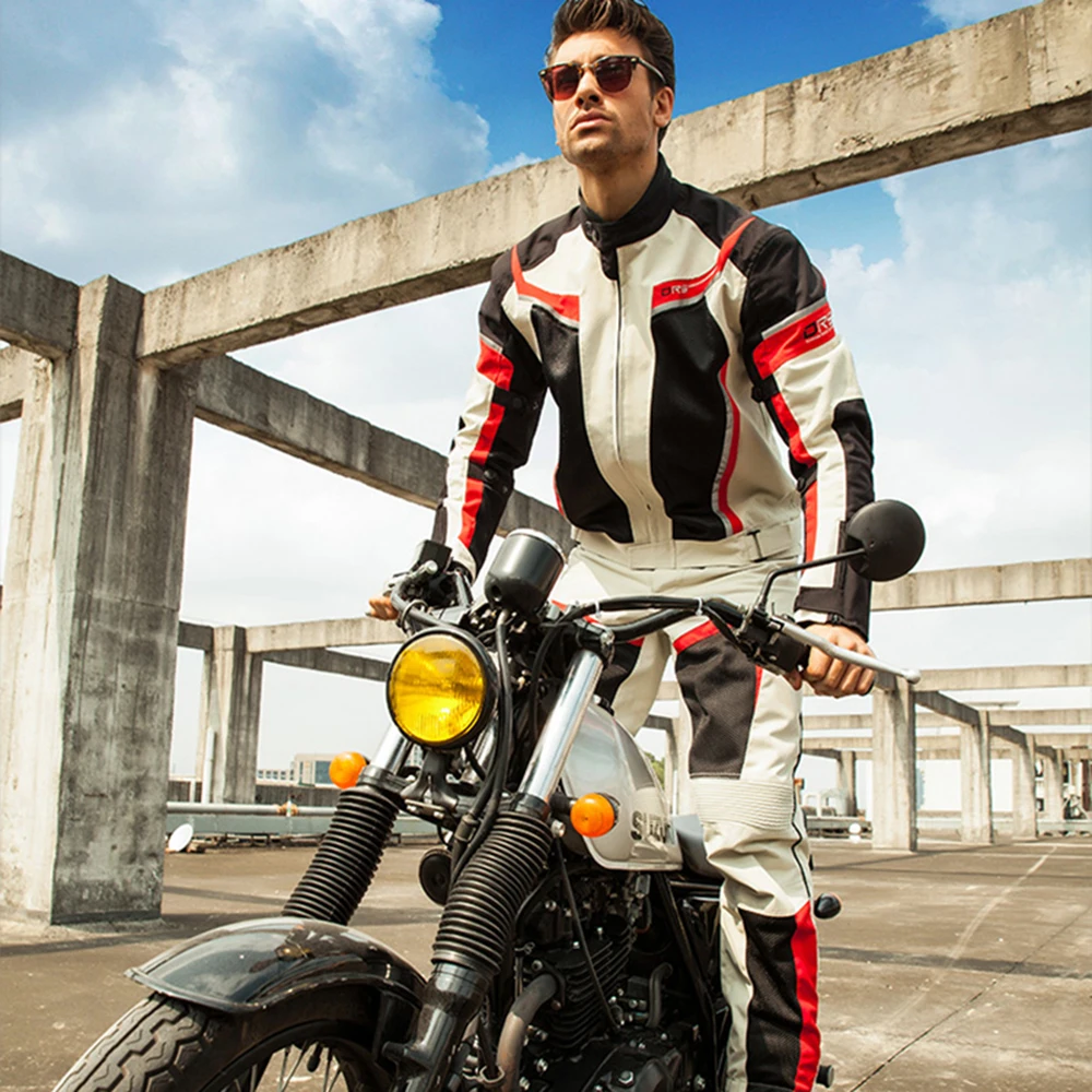 DUHAN Summer Motorcycle Jacket Man Riding Jacket + Motorcycle Pants Suit Breathable Mesh Moto Pants Suit 9 Style motorcycle jacket,motorcycle clothing