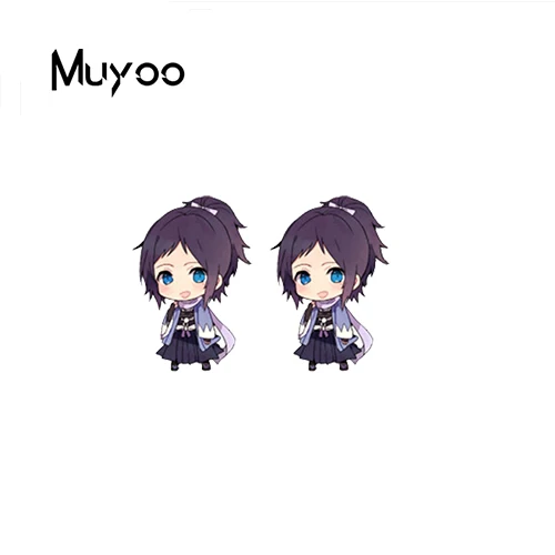 New Cute Touken Ranbu Game Characters Cartoon Acrylic Epoxy Resin Earrings Cartoon Anime Icons Jewelry Acrylic Resin Earrings Aliexpress