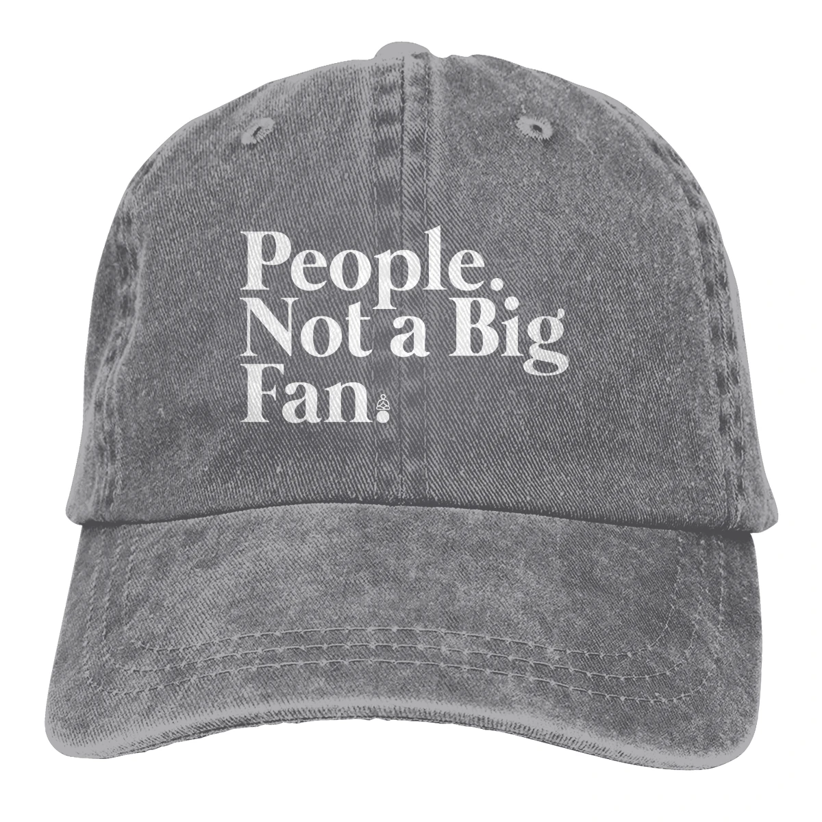 Люди не большой вентилятор Casquette черный унисекс Мужские Женские деним Strapback бейсболка Регулируемая Гольф папа шляпа