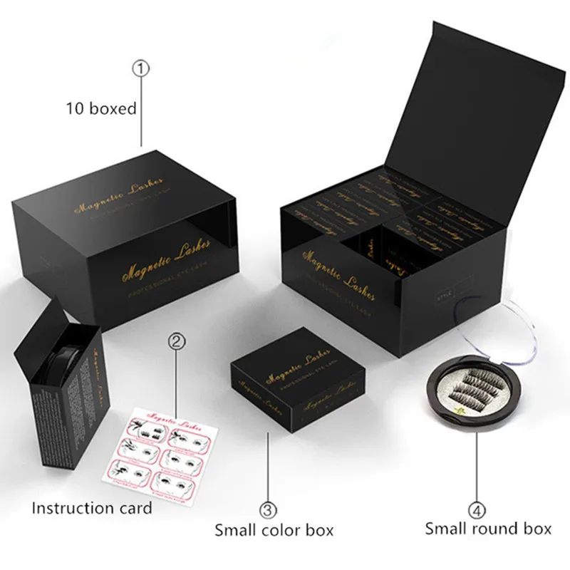 Magnetic eyelashes with 3 magnets magnetic lashes natural false eyelashes magnetic eye lashes with eyelashes applicator-24P-3-TZ Magnetic eyelashes with 3 magnets magnetic lashes natural false eyelashes magnetic eye lashes with eyelashes applicator-24P-3-TZ
