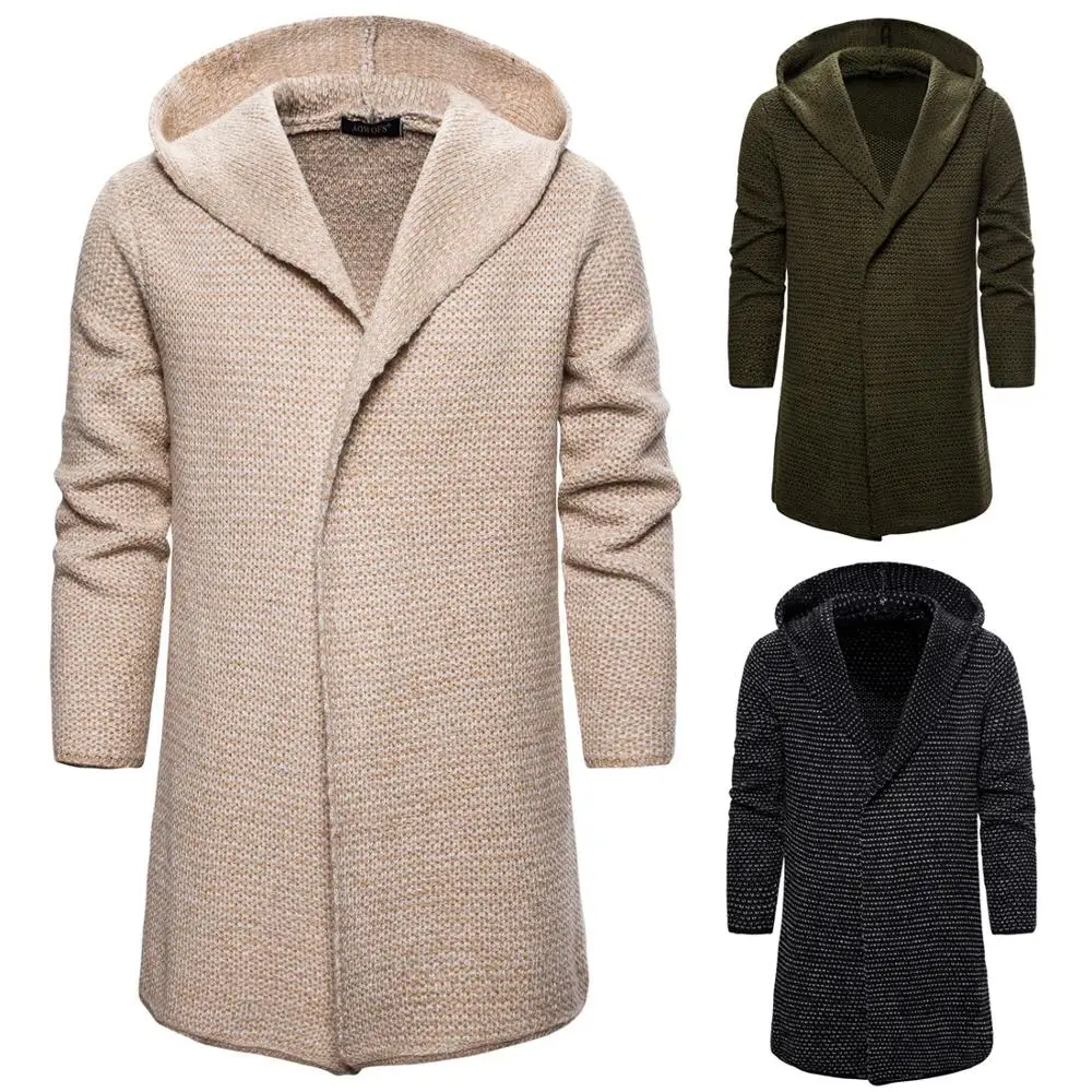 Koop Effen Trui Mannen Lange Mouw Truien Uitloper Man truien Met Hoed