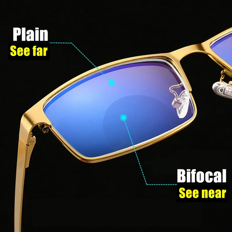 reading glasses with bifocal lenses