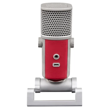 

Alctron K7 USB Condenser Microphone Computer Mic with Functional Knobs and Angle Adjsutable Function PU Leather Cover