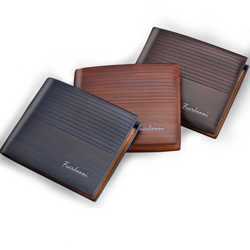 Billetera de moda para hombre, billetera con bolsa con cierre monederos pequeños, monedero Delgado, Clip para dinero, nuevo diseño, 2019