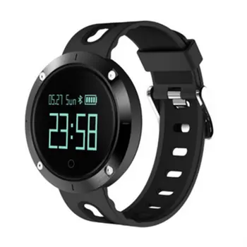 

Smart Bracelet DM58 Bluetooth Smart Heart Rate Blood Pressure Bracelet IP68 Swimming Wear Support Information Reminder