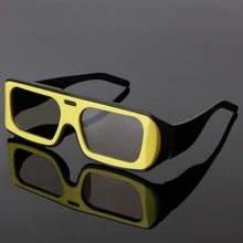 Двухцветная оправа круговой поляризации пассивные 3D стерео очки для реального D 3D ТВ кино 634A