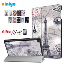 Для Amazon kindle fire hd 8 цветной принт из искусственной кожи флип умный чехол для kindle fire hd8+ Бесплатный 3 подарка