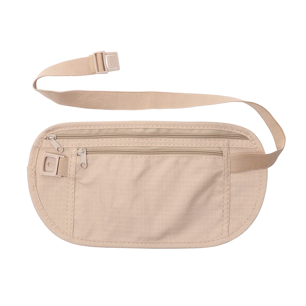 Cloth Waist Bags Travel Pouch Hidden Wallet Passport Money Waist Belt Bag Slim Secret Security Useful Bags Chest Packs Running Waist Bag Phone Waist Bag Waist Bag Sports Chest Pack 1pc