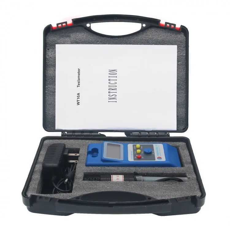 

WT10A LCD digital Tesla Meter Gaussmeter Surface Magnetic Field Tester Ns Function