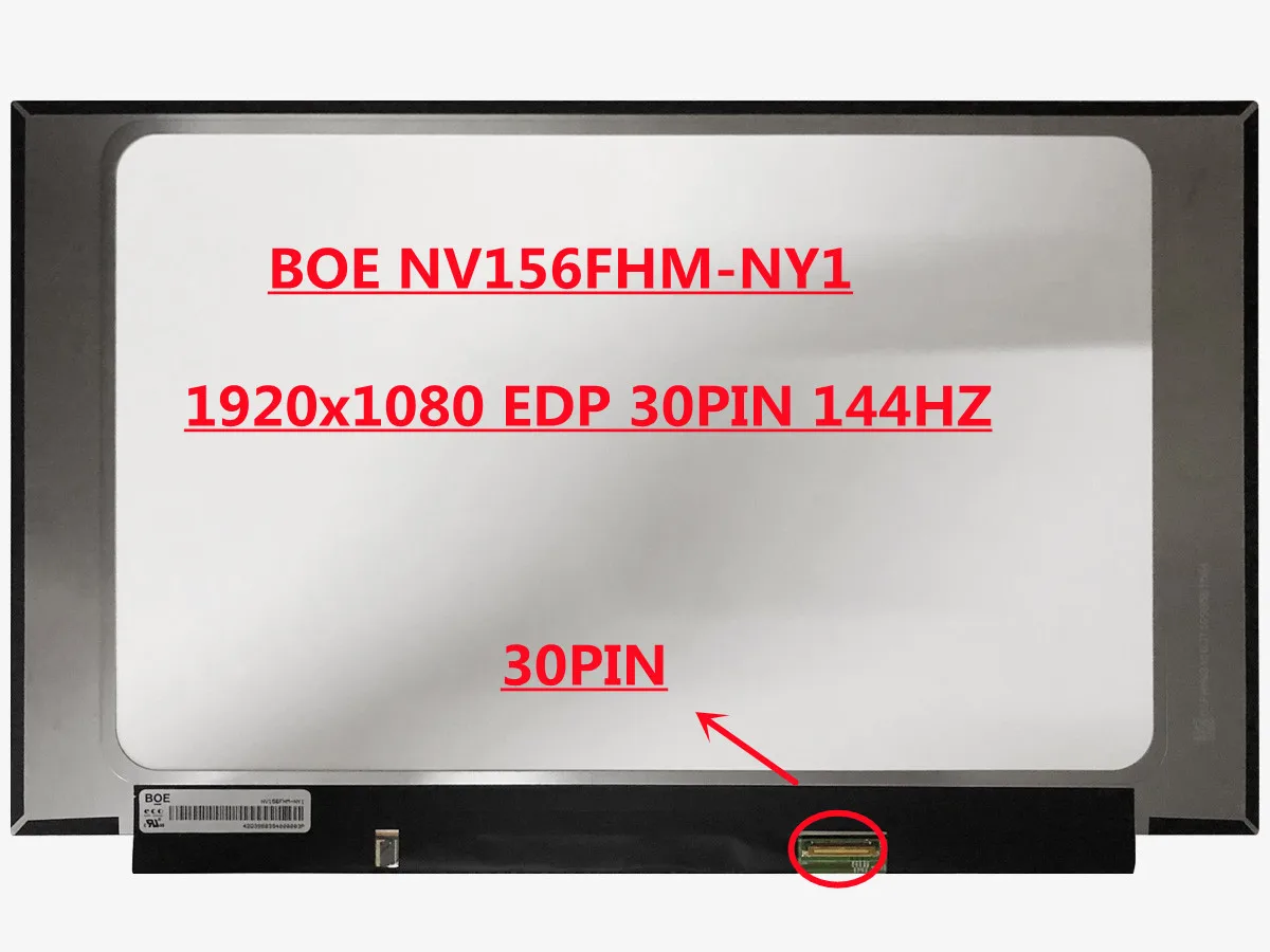 Экран Ips для компьютера оригинал 15 6 дюйма 144 Гц NV156FHM-NY1 NV156FHM NY1 Fhd Vervanging X |