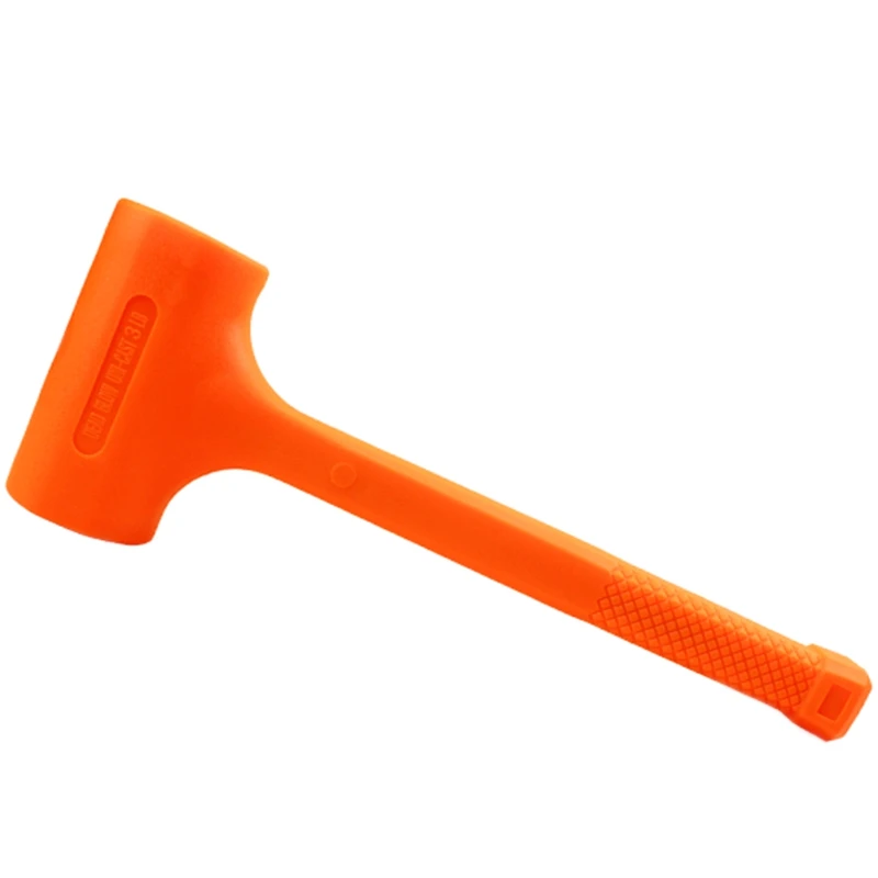 

ABSS-Dead Blow Mallet Orange Soft Rubber Unicast Hammer