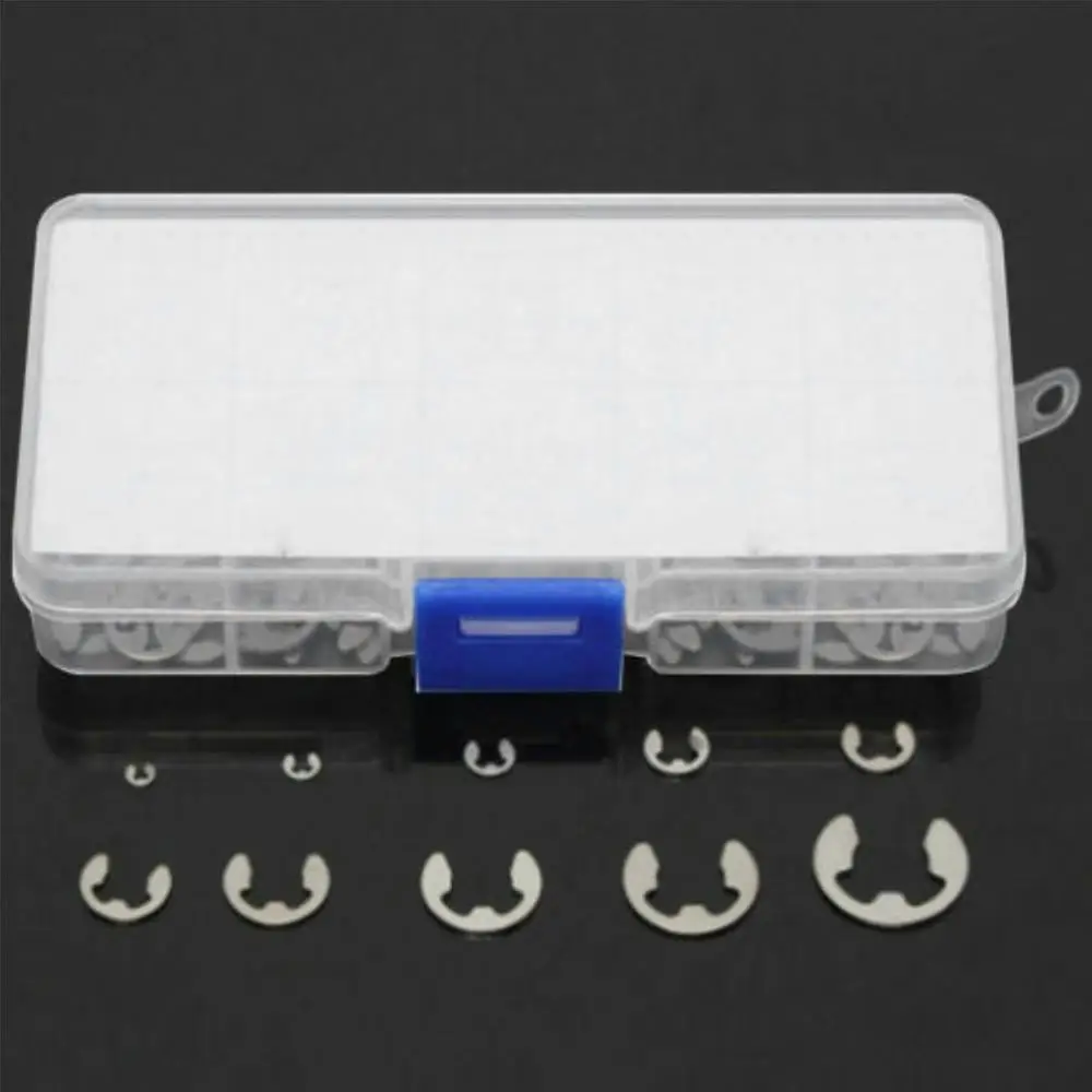 120 шт. 304 нержавеющая сталь E Clip стопорное кольцо набор M1.5 M10 клип шайба