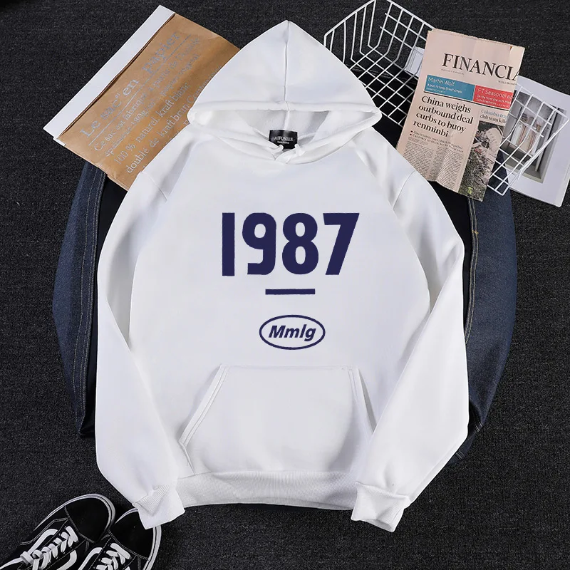 White Shellsuning толстовки женские толстовки с принтом цифр Harajuku 9color уличная Femme плюс бархатные повседневные Пуловеры Женская одежда - Цвет: White