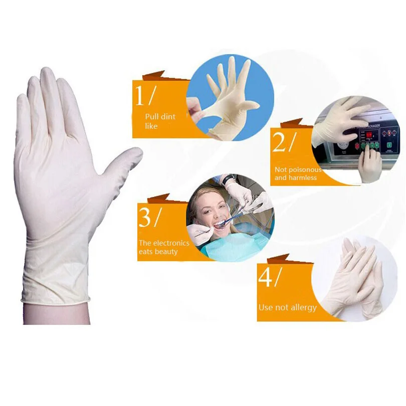 9寸白色丁晴手套环境图