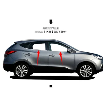 

High-quality stainless steel Strips Car Window Trim Decoration Accessories Car styling 4pcs For 2009-2015 Hyundai ix35