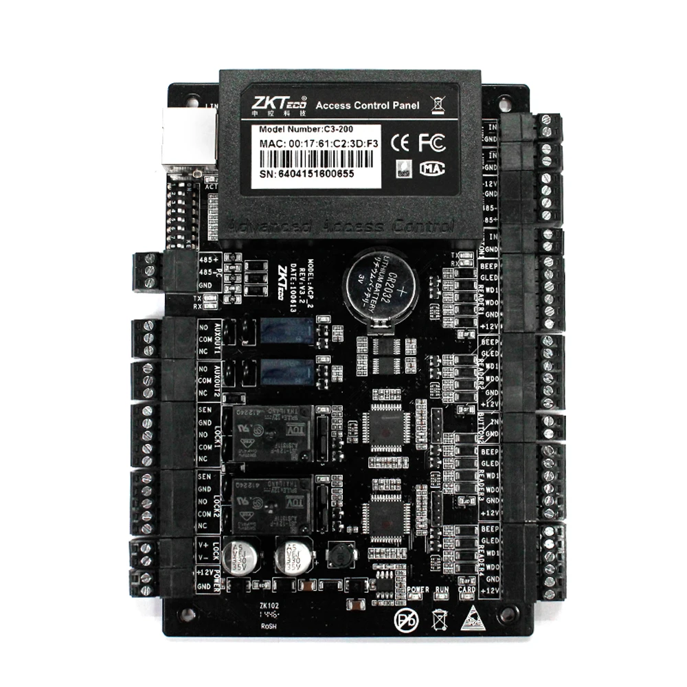 C3-200 KR100E C3-200 комплект на основе IP панель управления доступом к двери TCP/IP RS485 связь расширенный контроль доступа Wiegand 26 - Цвет: C3-200