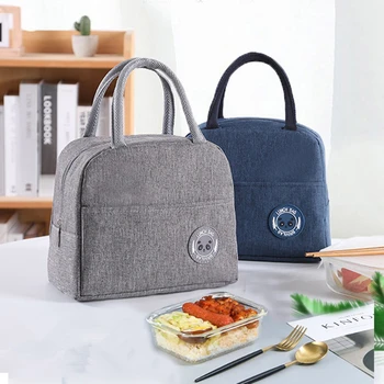 

Portable Insulation Handbag Food Insulation Bag Lunch Bag Bento Bag Outdoor Picnic Bag Matte Cloth Built-in Nylon Waterproof