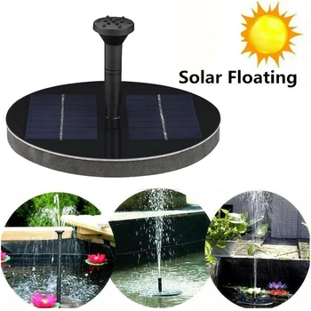 

1.6 W Solar Water Pump with LED Lights Outdoor Watering Pump for Garden Pool Spout Fountains