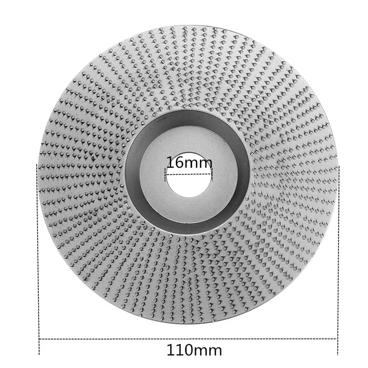 

4.3'' Diameter x 5/8'' Bore Shaping Disc Tungsten Carbide Coating Wood Sanding Carving Disc for Angle Grinder Woodworking Tool