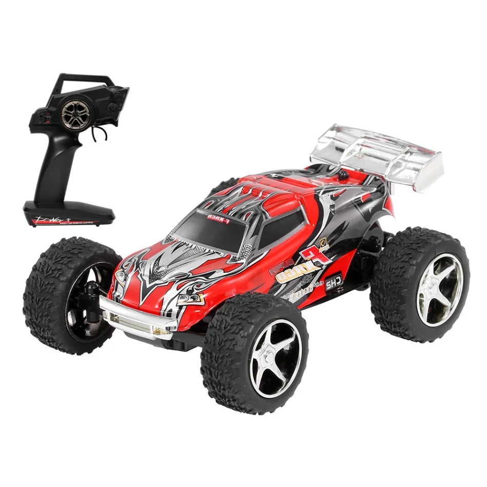 Wltoys 1/43 RC автомобиль 2,4 г Мини RC автомобиль Большой стопы 20 км/ч Высокая Скорость RC багажник Подарочные игрушки для Для детей мальчиков VS Wltoys 12428 - Цвет: Red