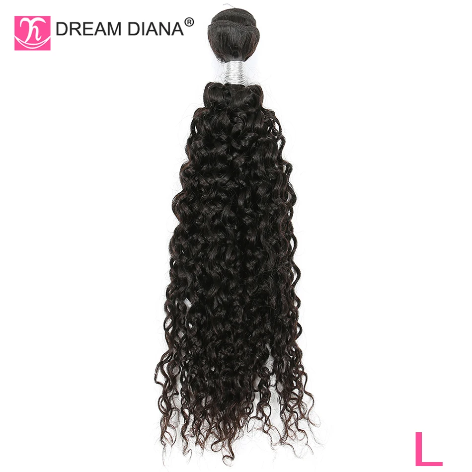 DreamDiana Brazilian Kinky Curly Hair 1/3Pcs 8"-30"Remy Weaving Hair Extension Natural Color Human Hair Bundles Low Ratio