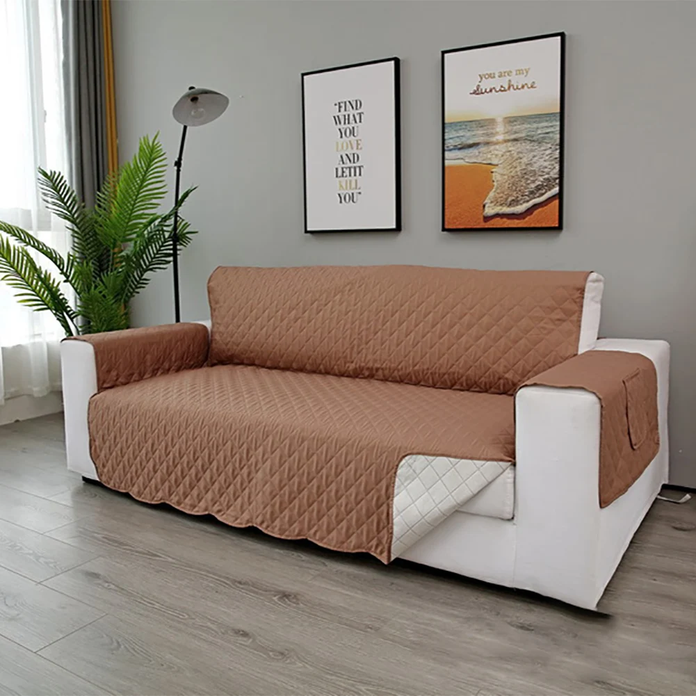 buy Cushion One Piece Sofa Cover Sleeve Washable Pet Protector With Pockets Home Decor Hotel Furniture Kids Living Room Dustproof