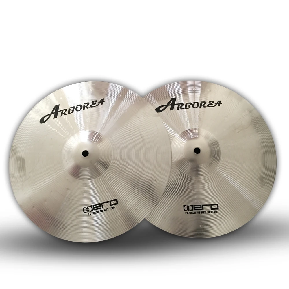 ARBOREA Practice cymbal Hero CYMBAL Set 5 piece of cymbal 14'Hihat+16'Crash+18&rsquo;Crash+20&lsquo;Ride alloy