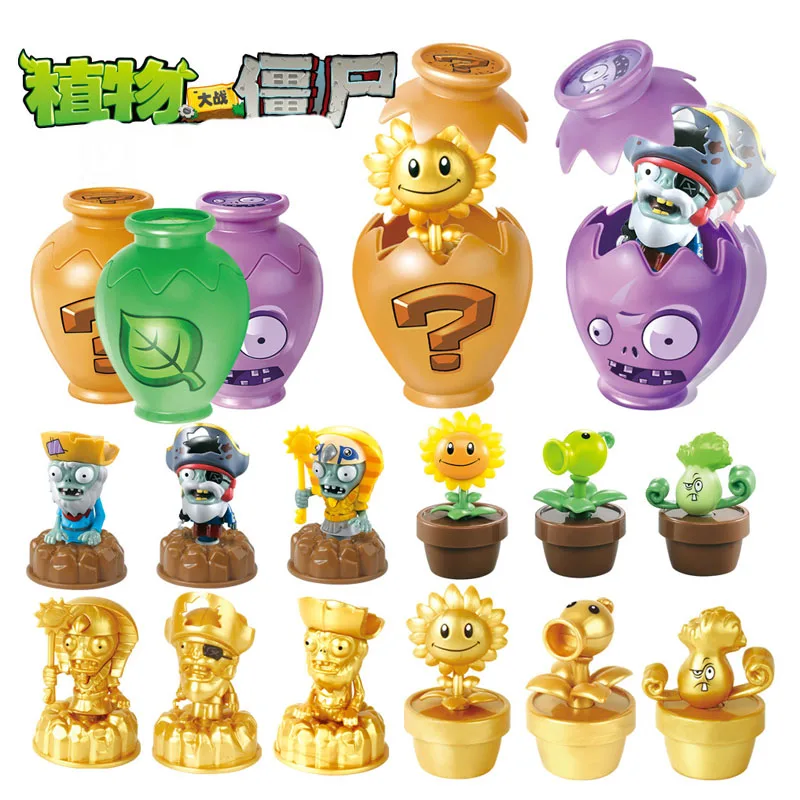 

3pcs Plants Vs Zombies Game PVZ Blind Box Fun Jar Surprise Doll PVC Action Figure Children Puzzles Toy Kids Funny Diy Toy Dolls