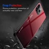 Pour iPhone 12 11 Pro Max étui dégradé verre trempé étui pour iPhone X XR XS Max 7 8 6 6s 7plus 8plus 11 Pro Max 12 Mini couverture ► Photo 2/6