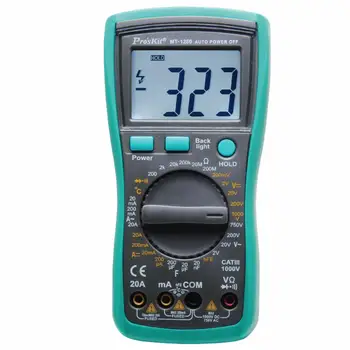 

MT-1280-C 3 1/2 Digital Multimeter DC AC Voltage Current Capacity Resistance Tester Beep Ammeter Multi-tester Temperature
