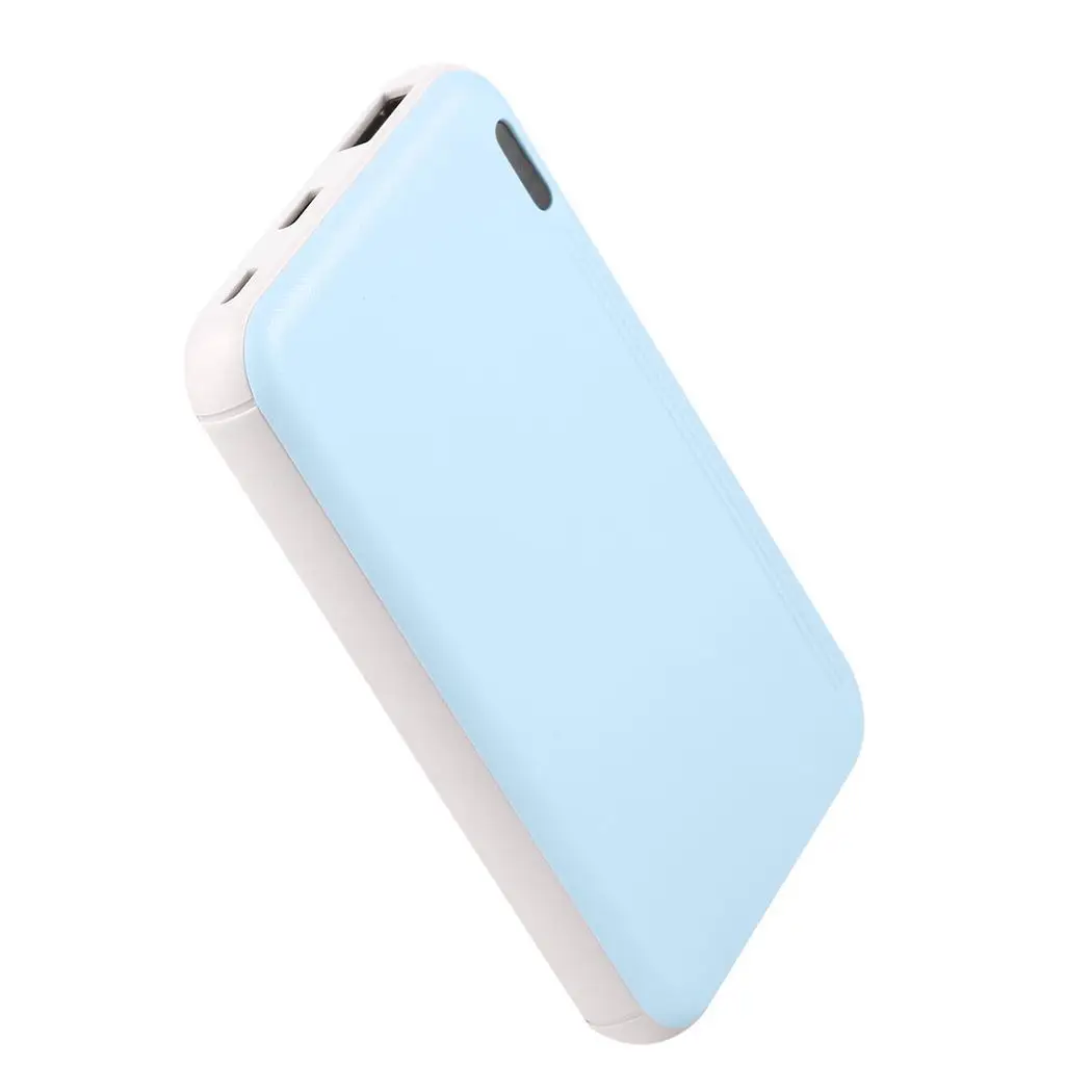 5000 мАч портативное зарядное устройство для мобильного телефона Внешняя батарея зарядное устройство двойной USB банк питания повербанк Быстрая зарядка для iPhone Xiaomi - Цвет: BL