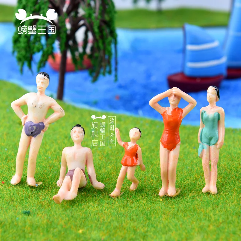 25 Figure In Miniatura Scala 1:75 – Persone In Costume Da Bagno, Per Diorami, Spiagge, Case Delle Bambole