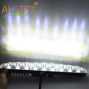 

2X DRL Led DC 12V Auto Led Daytime Running Light 9Led White Head Lamp Driving Flood Day Time Bu Parking Trunk Fog Long Life Bulb