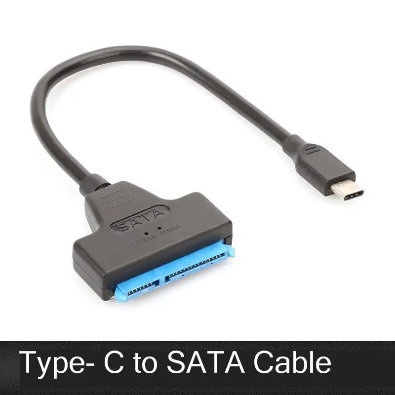 

USB 3.1 Type C SATA Cable Converter Male to 2.5'' HDD SSD Drive Wire Adapter wired Convert USB-C SATA 22Pin Cable for Macbook