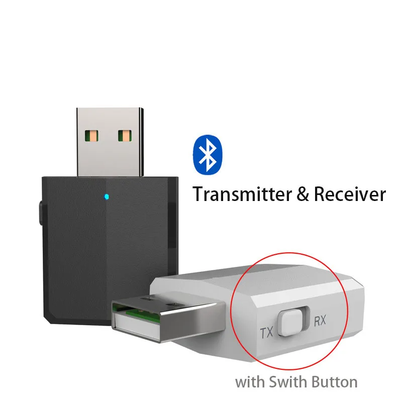3 в 1 Мини 3,5 мм разъем Bluetooth 5,0 аудио приемник передатчик AUX USB стерео музыка беспроводной адаптер для ТВ автомобиля ПК наушники