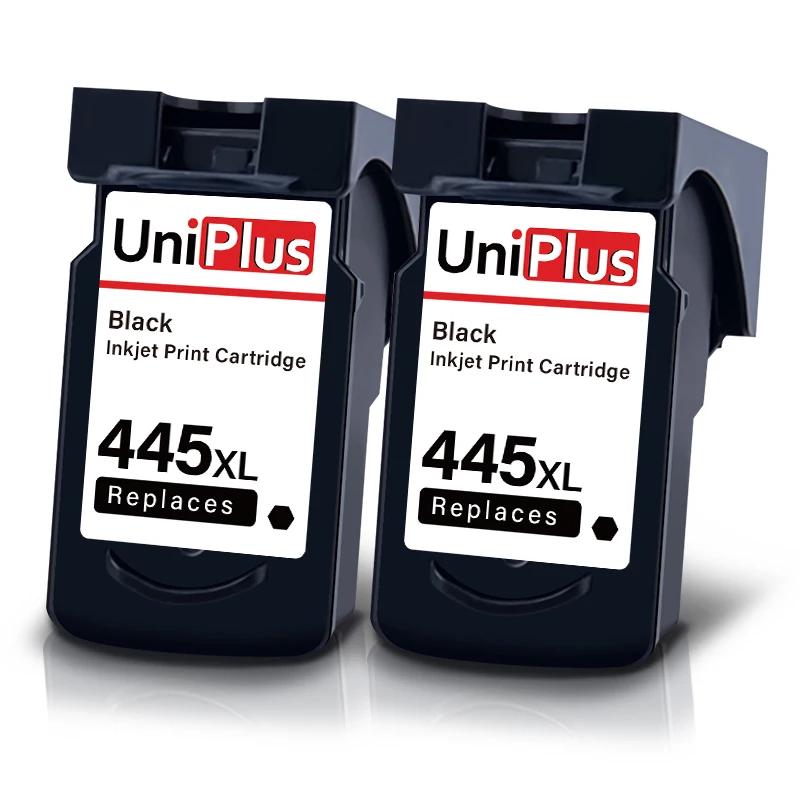 UniPlus PG445 CL446 чернильный картридж подходит для Canon 445 Canon 446 для Canon Pixma принтер TR4540 MX494 TS204 iP2840 MG2440 MG2540 - Цвет: 2pcs-445XL Black