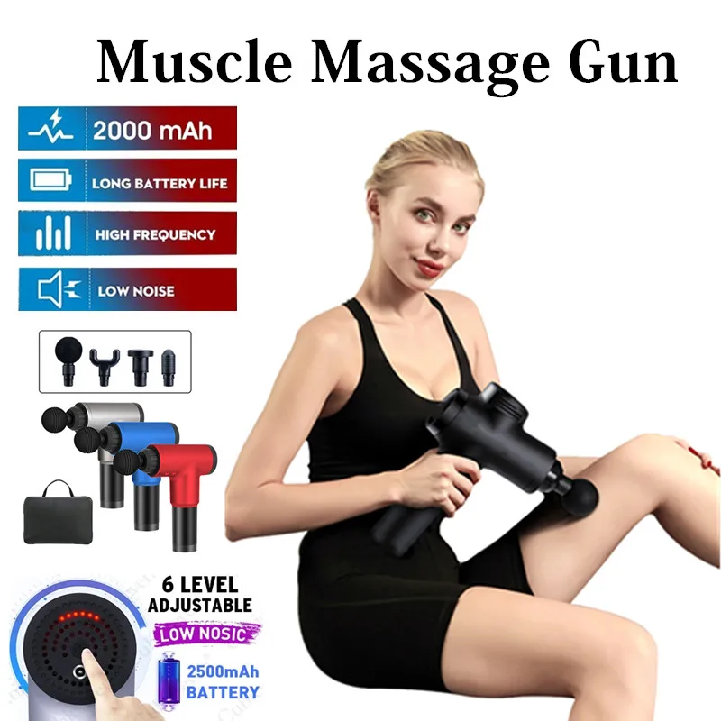 High frequency Muscle Massager Body Relaxation Fascia Gun Sport Exercising Pain Relief Shaping Slimming Neck Massager
