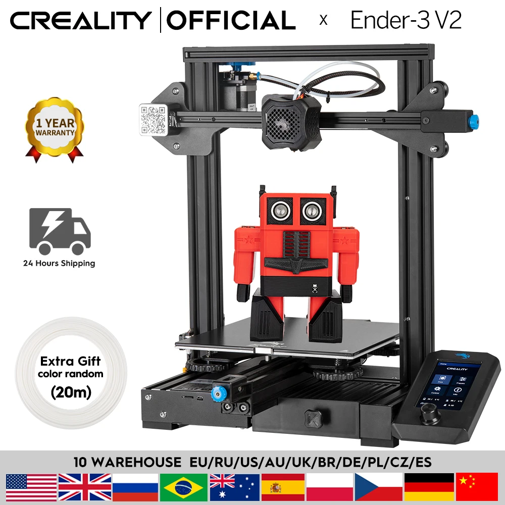 Материнская плата CREALITY 3D Ender-3 V2 бесшумные Шаговые драйверы TMC2208 новый интерфейс и