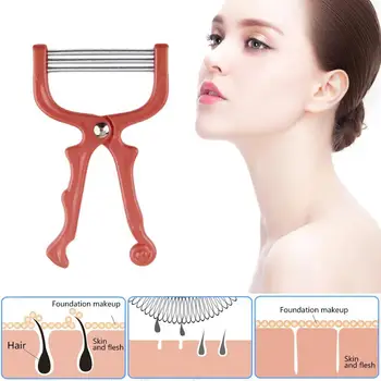 

Safe Handheld Spring Roller Women Face Facial Hair Removal Epilator Face Care F#