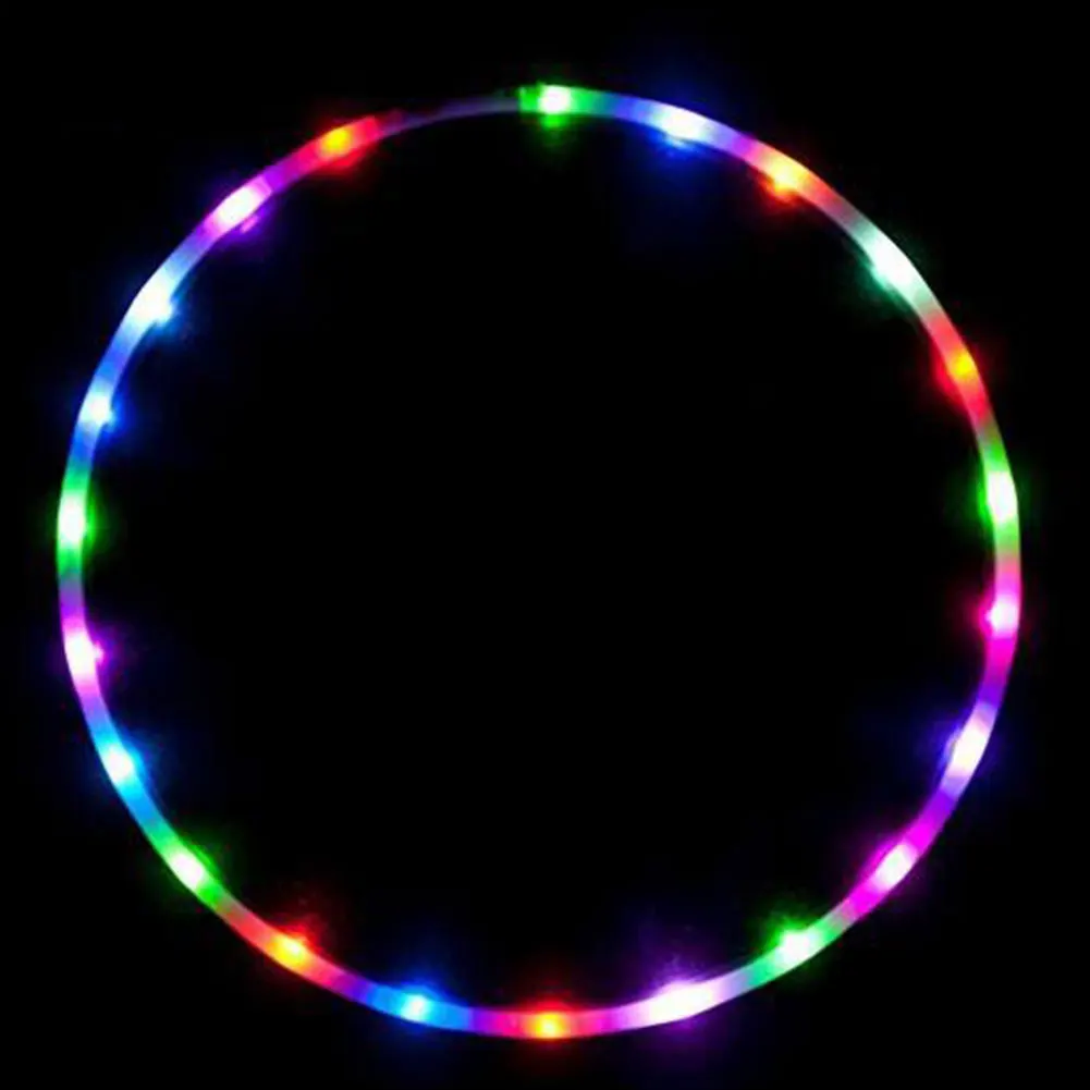 Dancing Fitness Circle Performing Sports Equipments Gift LED Light Fat Loss For Kids Adult Home Indoor Multi Color Changing