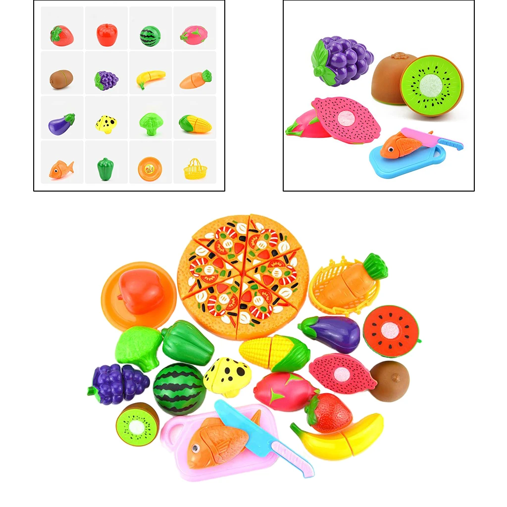 Детский набор для ролевых игр комплект из 24 предметов приготовления пищи фруктов