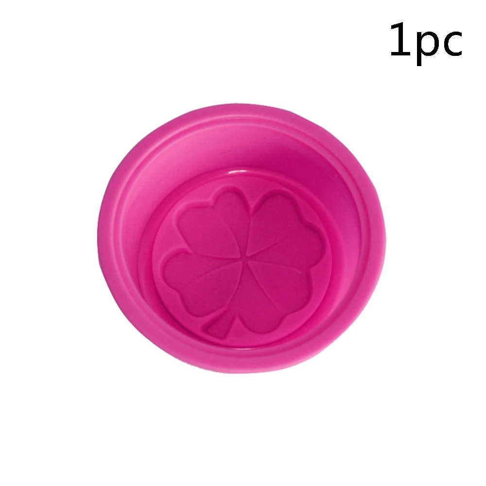 rose red 2pcs 1/2/5pcs Making Silicone Soap Mold Circle Cupcake Baking Pan Molds Making Supplies Multifunctional Soap Molds For Soap - Цвет: rose red 2pcs