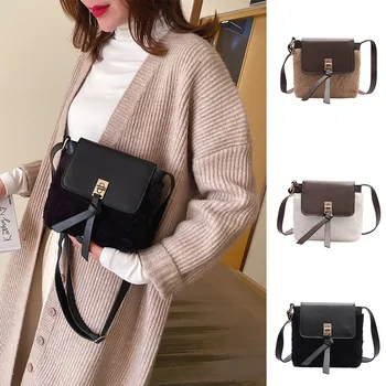 

2020 New Design Fashion Women Bags Plush Satchel Casual Simple Shoulder Messenger Bag Bolsa Feminina Luxo Marca Famosa#g30