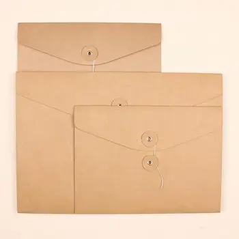 

10pcs Kraft Document Envelope Storage Papers A5 A4 File Bag